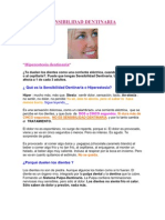 SENSIBILIDAD DENTINARIA