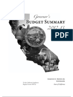 California Proposed 2012 Budget Summary