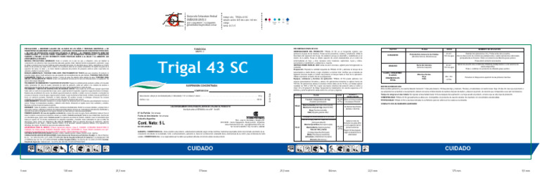 Trigal 43SC Et Stretch X 5L HDPE Ed | PDF
