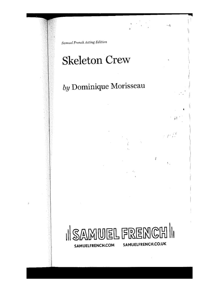 Skeleton crew morisseau full play pdf