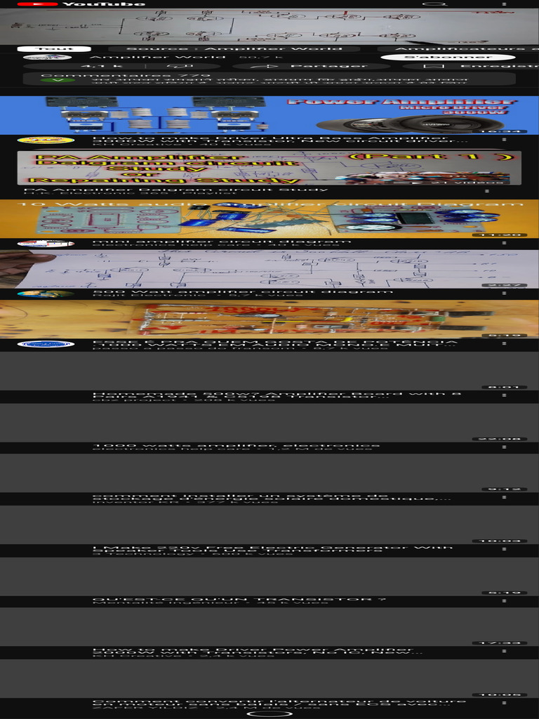 3000 Watt Amplifier Driver Circuit Study - Youtube | PDF