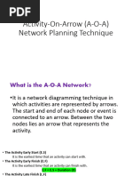 AON vs AOA Network Diagram Analysis | PDF | Applied Mathematics | Analysis