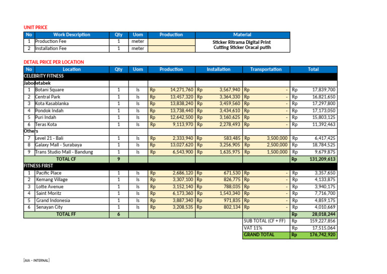BQ Template | PDF