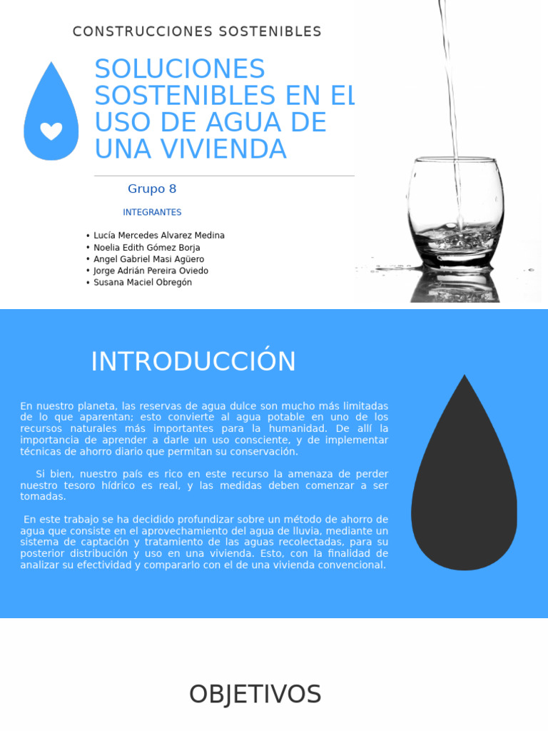 Soluciones Sostenibles en El Uso de Agua de Una Vivienda Revision | PDF