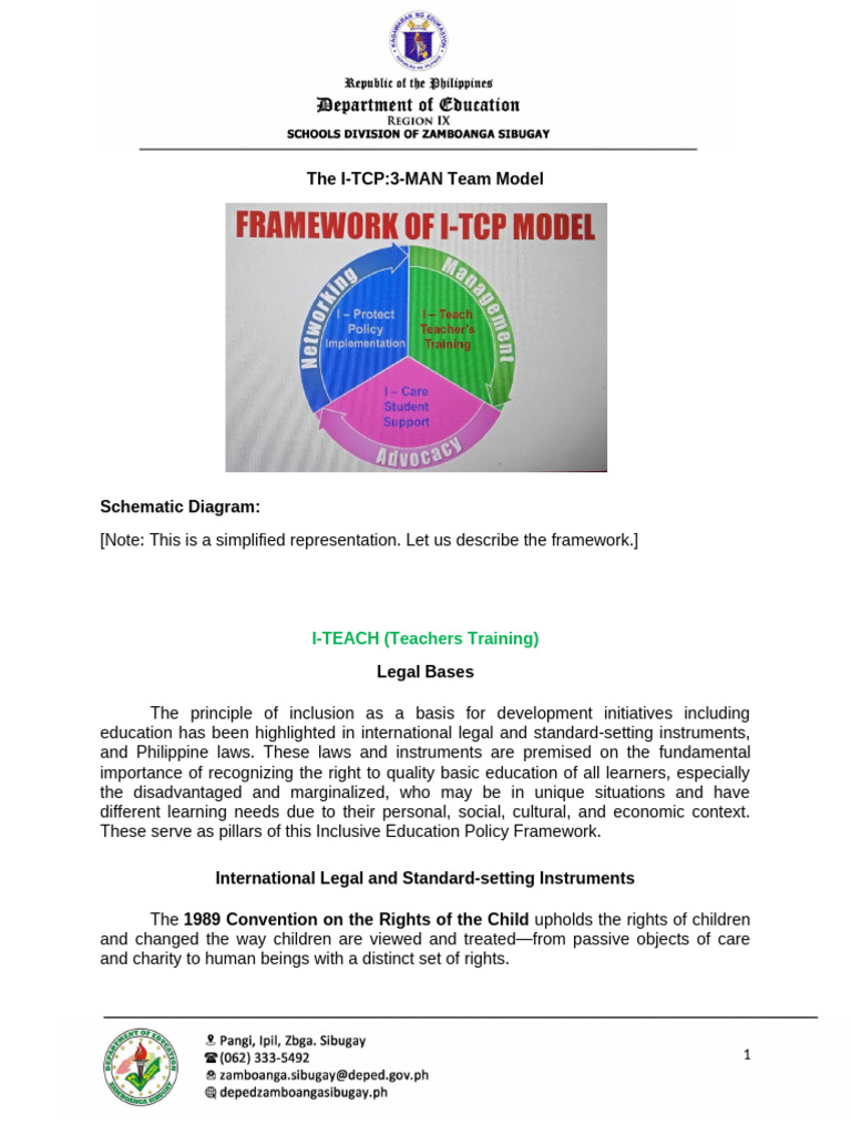 The I-Tcp3 3-Man Team Model | PDF