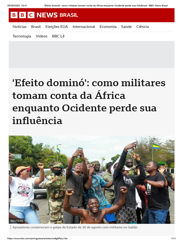 'Efeito Dominó' - Como Militares Tomam Conta Da África Enquanto ...