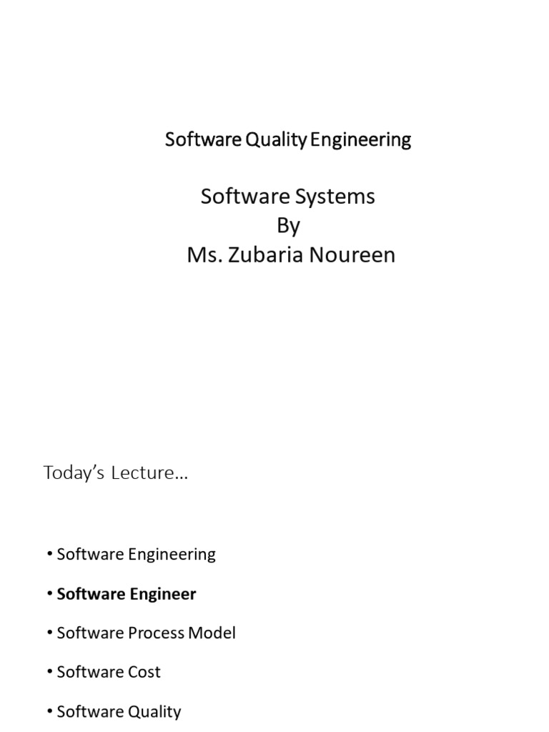 Lec 2 SQE | PDF | Engineer | Technology & Engineering