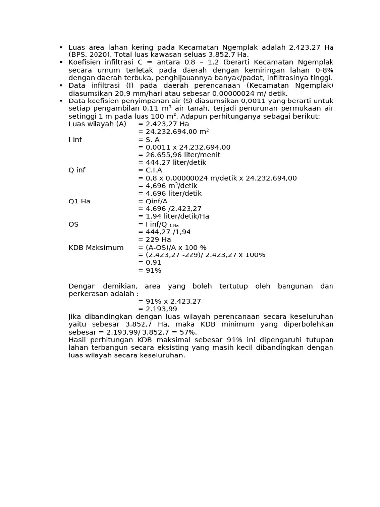Contoh Perhitungan KDB Max Dan Min | PDF