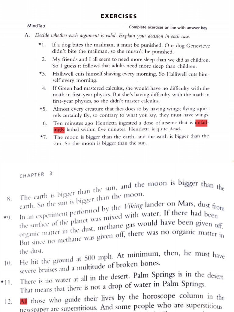 Chapter 3 - Evaluating Arguments + Validity | PDF