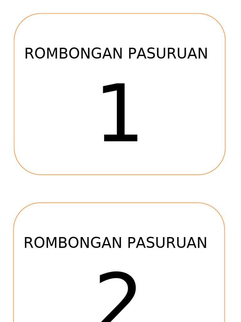 Nomor Mobil Rombongan | PDF