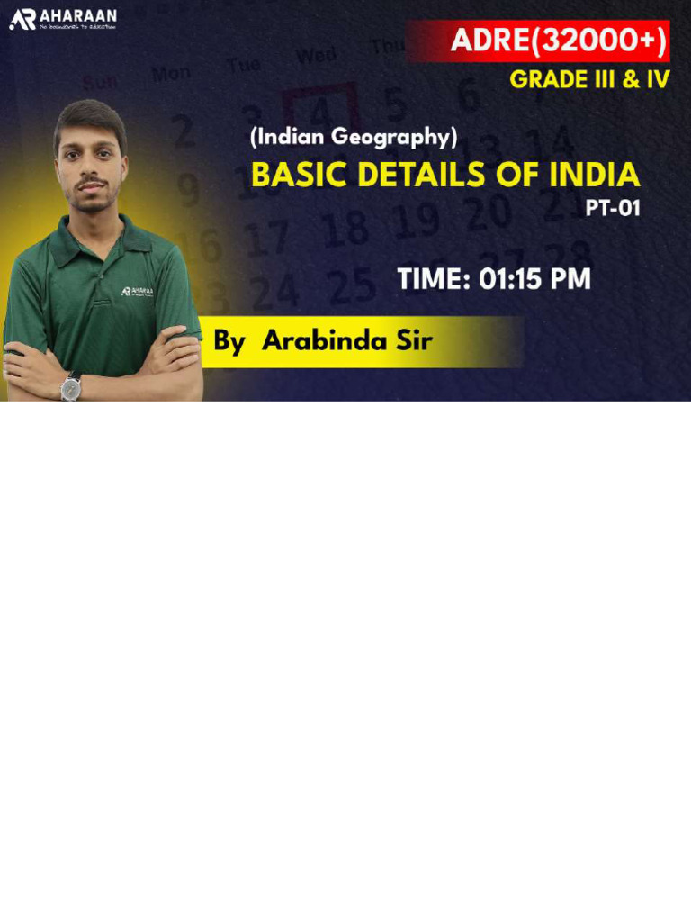 Key Geographical Facts About India | PDF | Geography | Earth Sciences