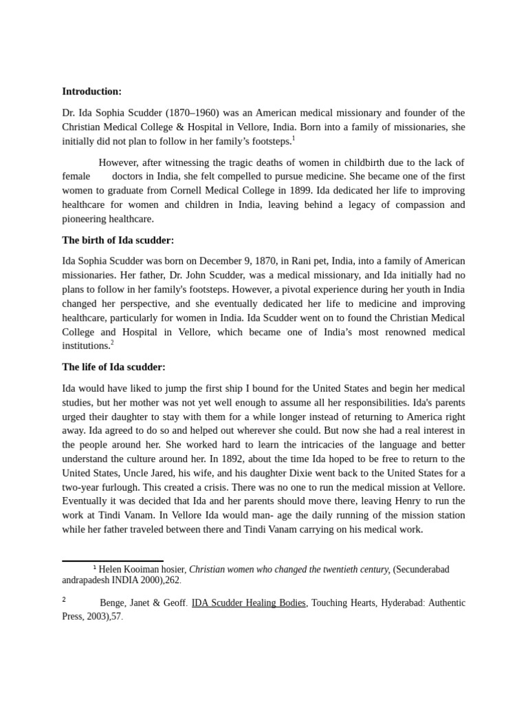 Ida Scudder | PDF
