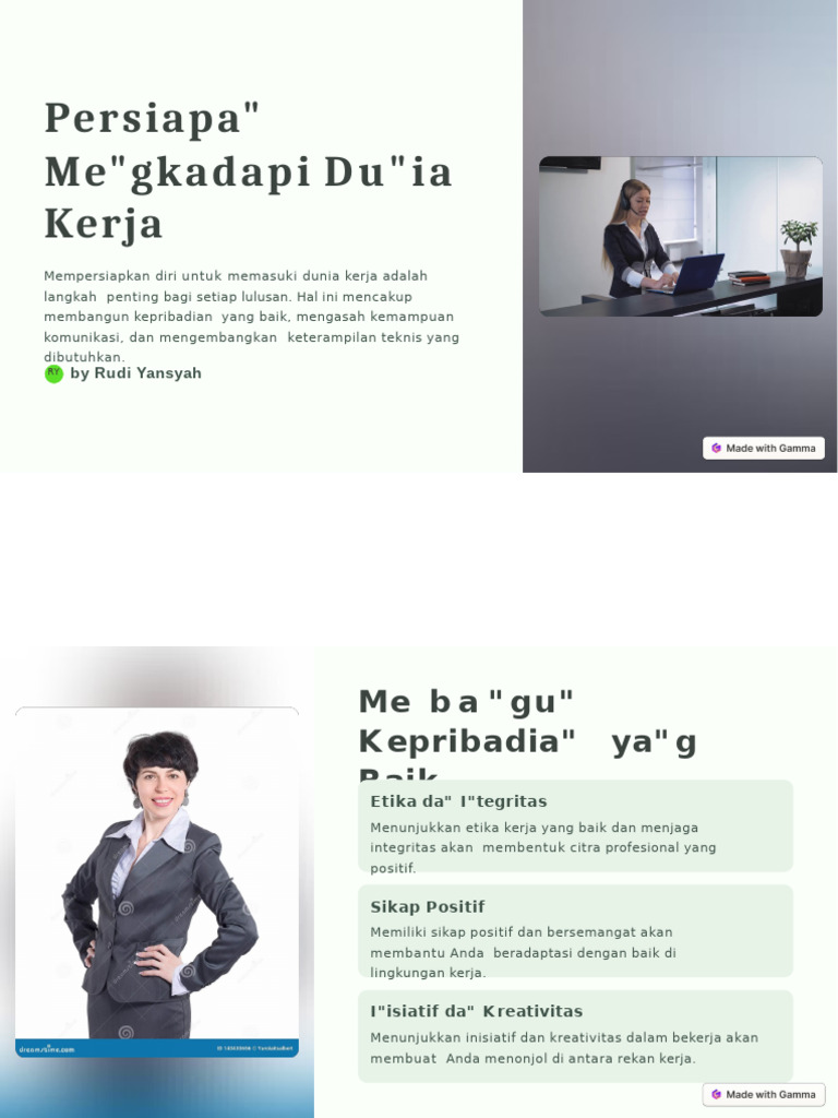 Mahasiswa dan motivasi dalam persiapan dunia kerja global