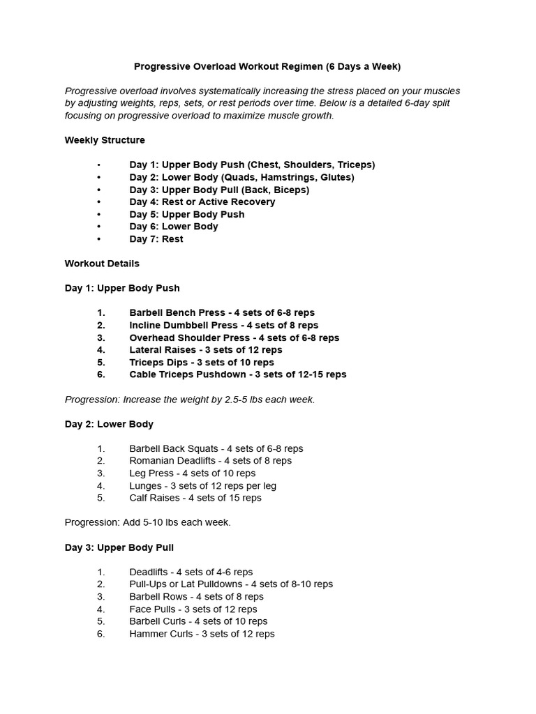 Progressive Overload | PDF
