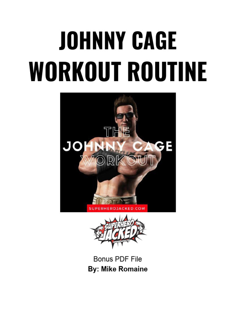 Johnny Cage Workout PDF | PDF