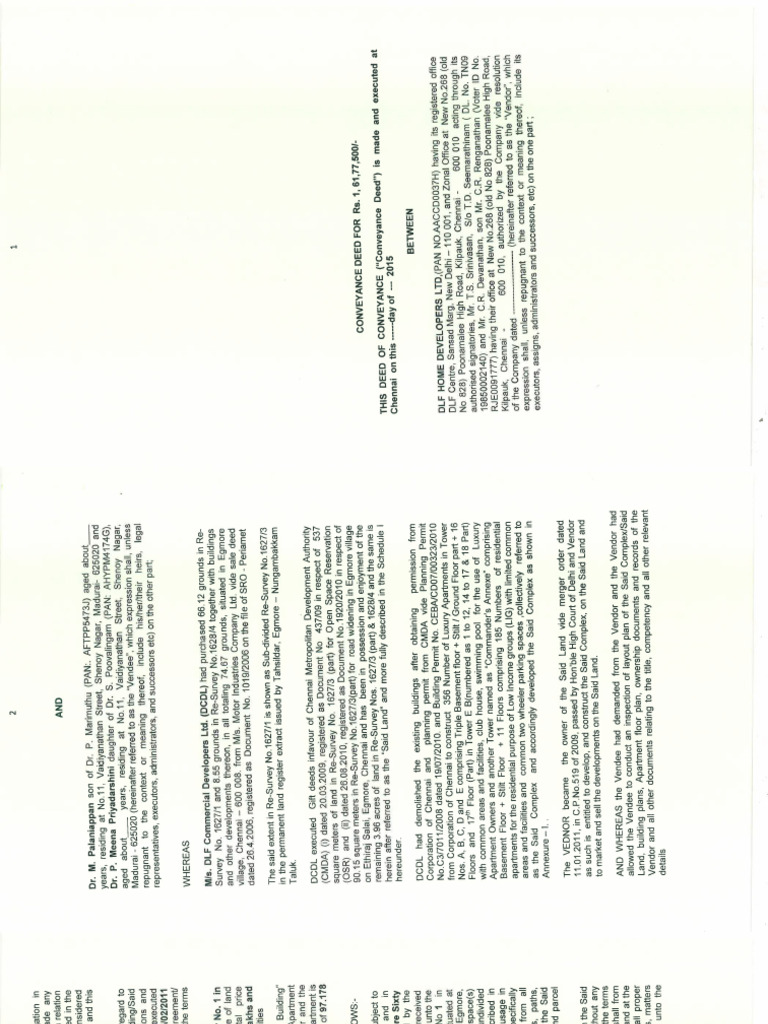 Sample conveyance deed of commanders court apartment cca013 pdf