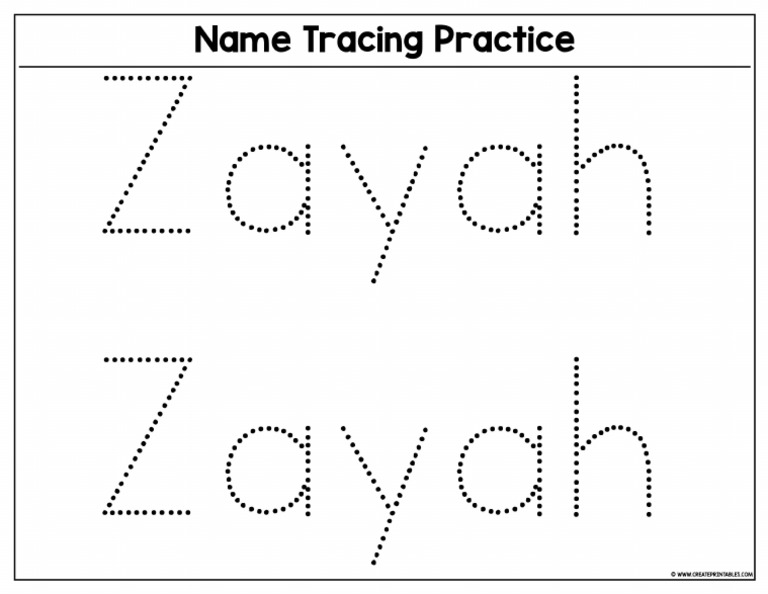Name Tracing Practice 9283 5D10 4173 PDF