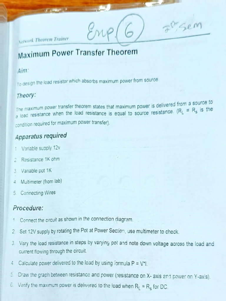 Ee S1 Exp 6 | PDF