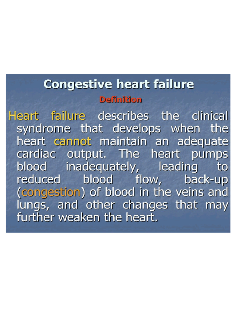 Congestive Heart Failure | PDF