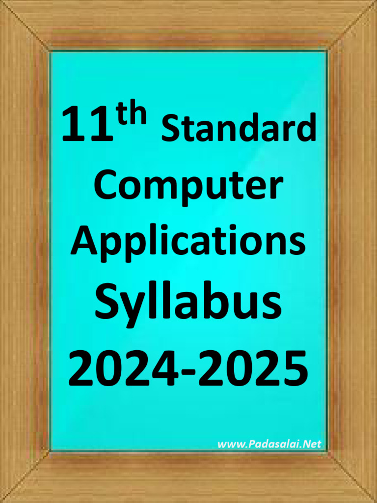 11th-standard-computer-applications-syllabus-2024-2025-english-medium
