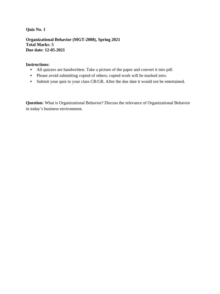 Quiz no 1 pdf