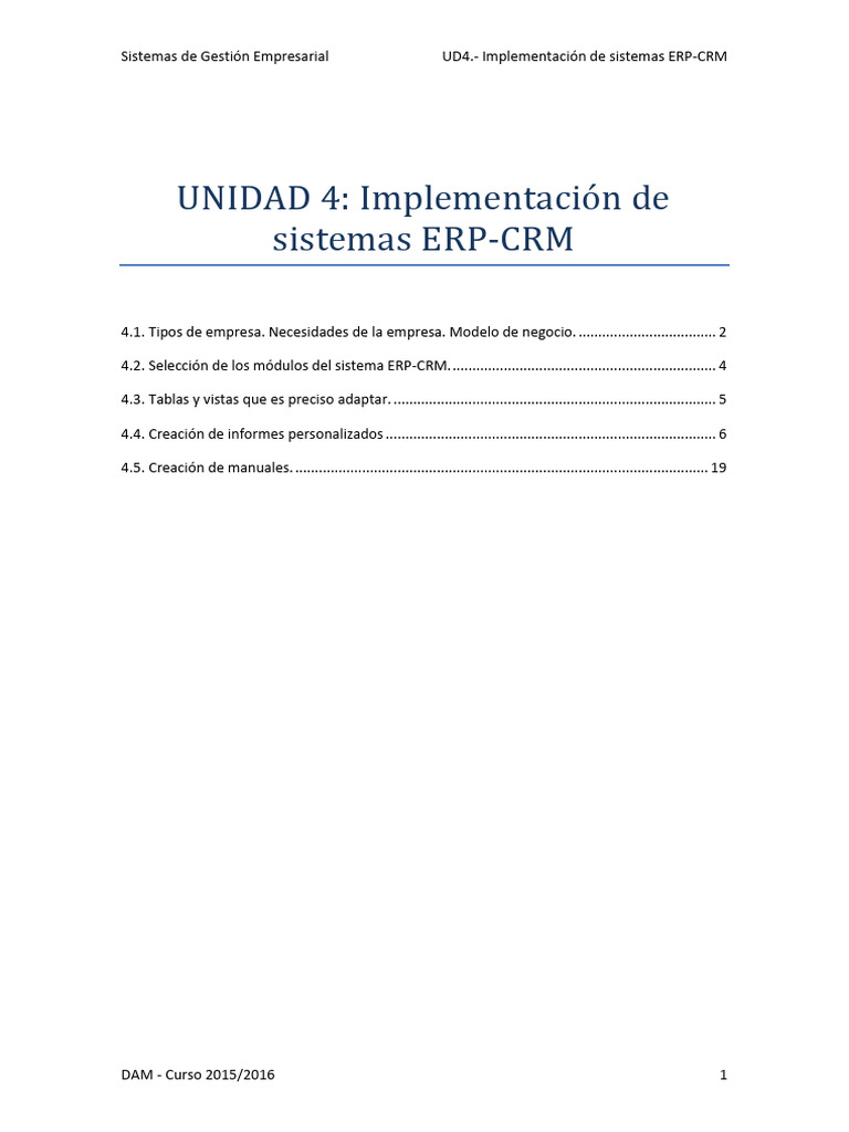 Apuntes U4 SGE | PDF