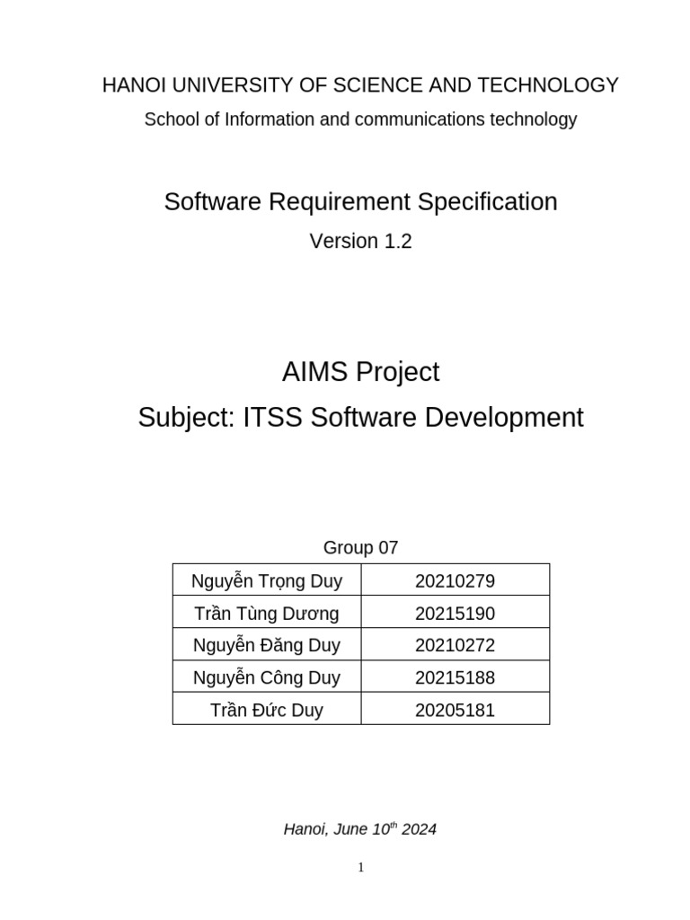 Isd Ict 07-SRS | PDF