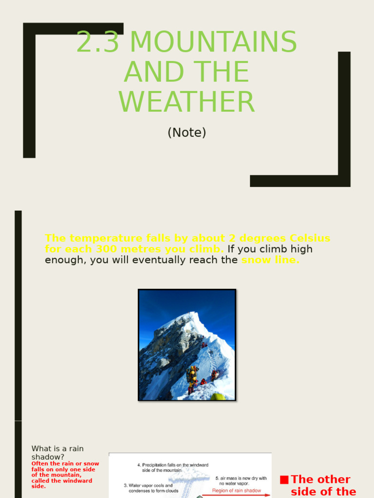 2.3 (Mountains and Weather) (Note) | PDF