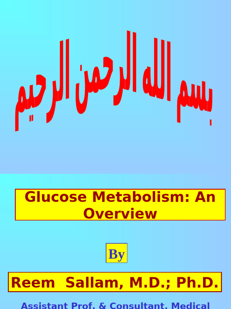 Glucose Metabolism An Overview Nov2010 | PDF | Glycolysis | Cellular ...