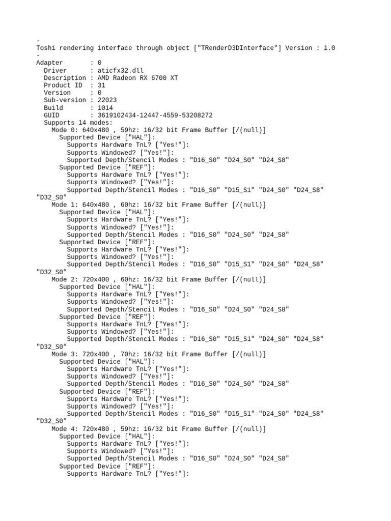 T Render Interface | PDF