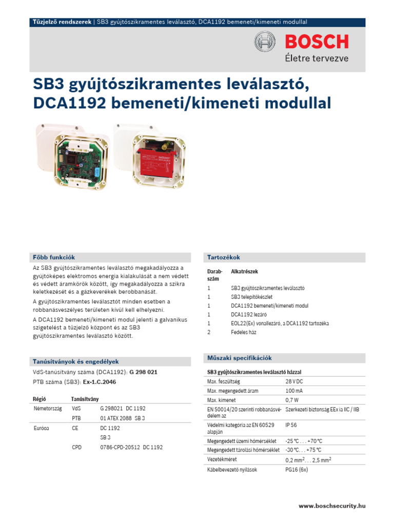 sb3 Data Sheet Huhu 1269741963 | PDF