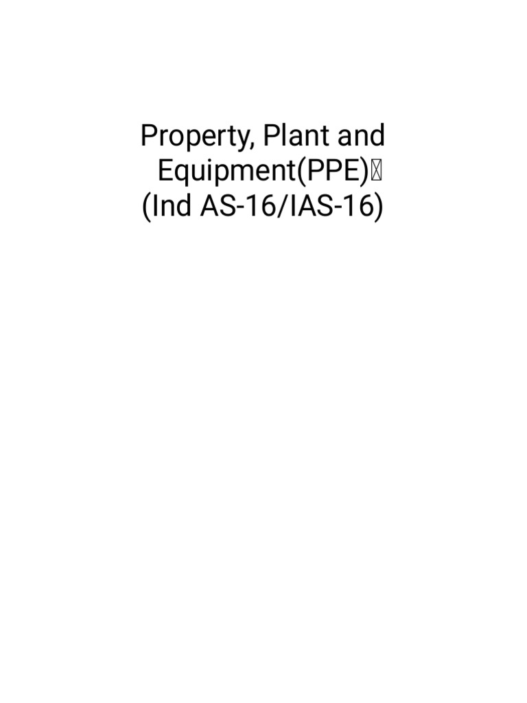 Ias 16 pdf depreciation finance money management