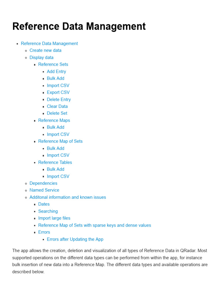 Reference Data Management V 210 Guide | PDF