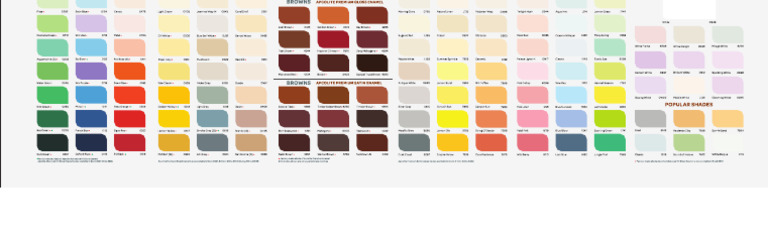 Enamel Shade Card | PDF