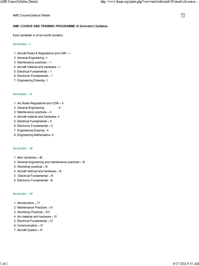 AME Course Syllabus Overview | PDF | Engineering | Computers