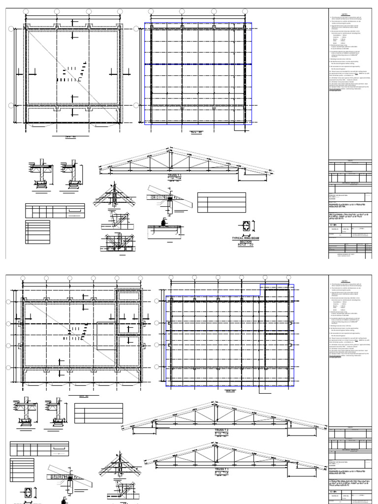 Structural Details CBC Classroom and Irc | PDF | Lumber | Truss