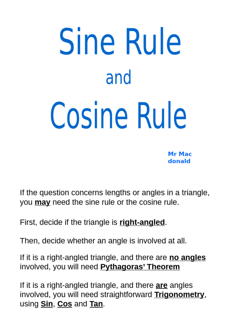Sine and Cosine 2021 03 | PDF