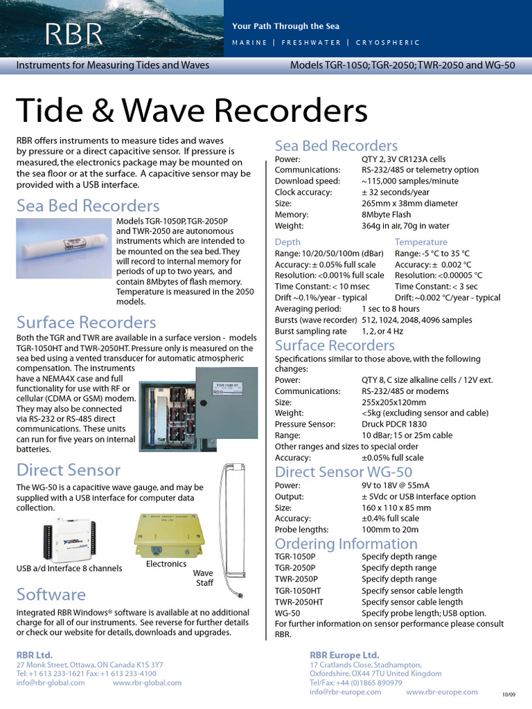 RBR Tide Wave 07apr2011 | PDF