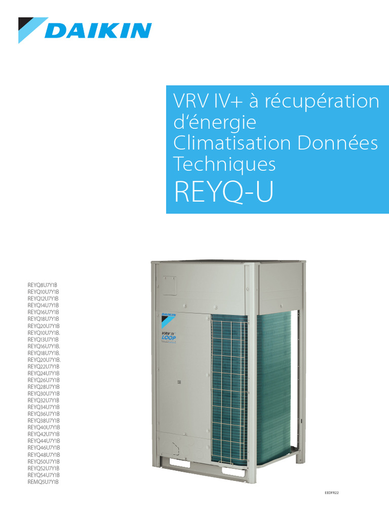VRV IV+ Energy Recovery Specs | PDF