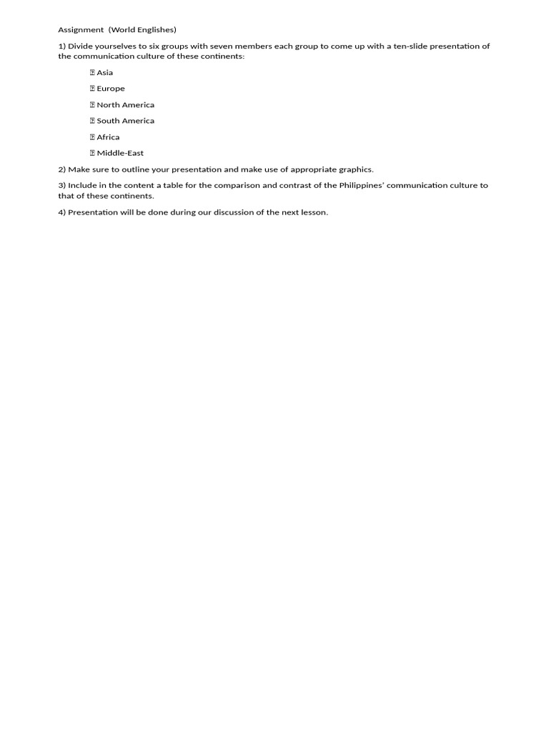 Assignment On World Englishes | PDF