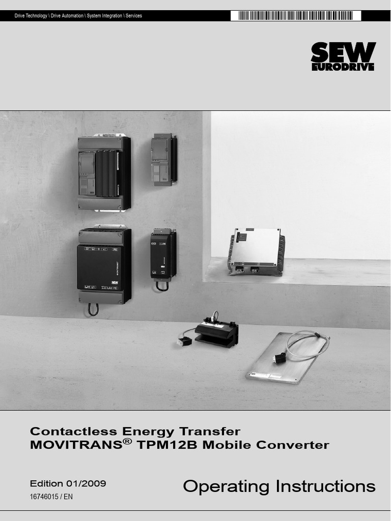 Operating Instructions: Contactless Energy Transfer Movitrans TPM12B ...