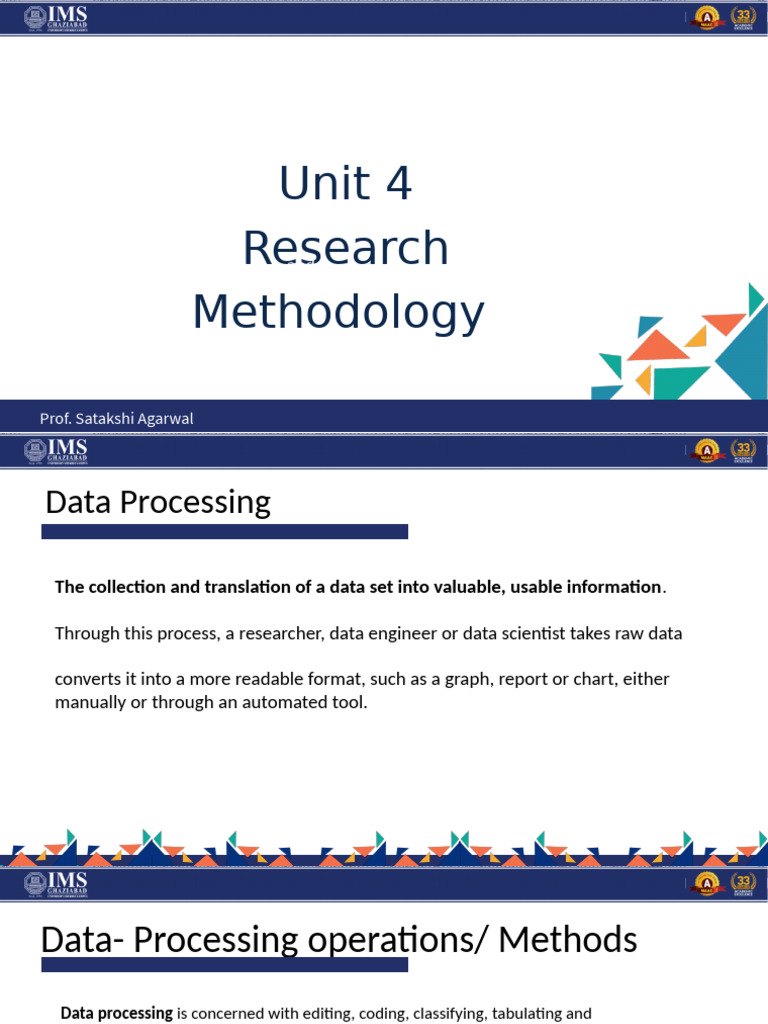 Unit 4 Research Methodology: and C | PDF