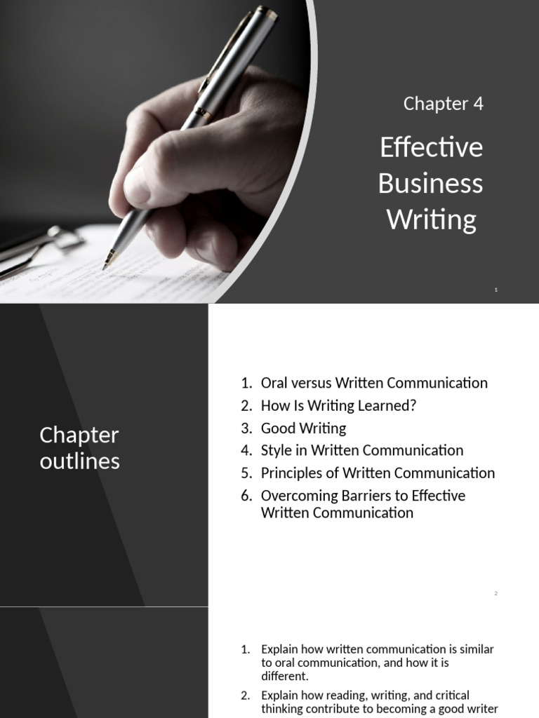 Effective Business Writing Guide | PDF | Communication | Nonverbal ...
