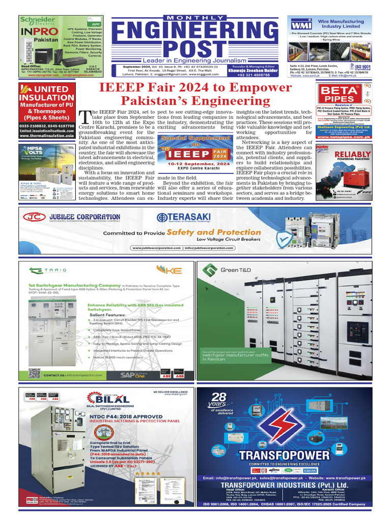 IEEEP Fair 2024: Advancements in Engineering | PDF | Pakistan | Art