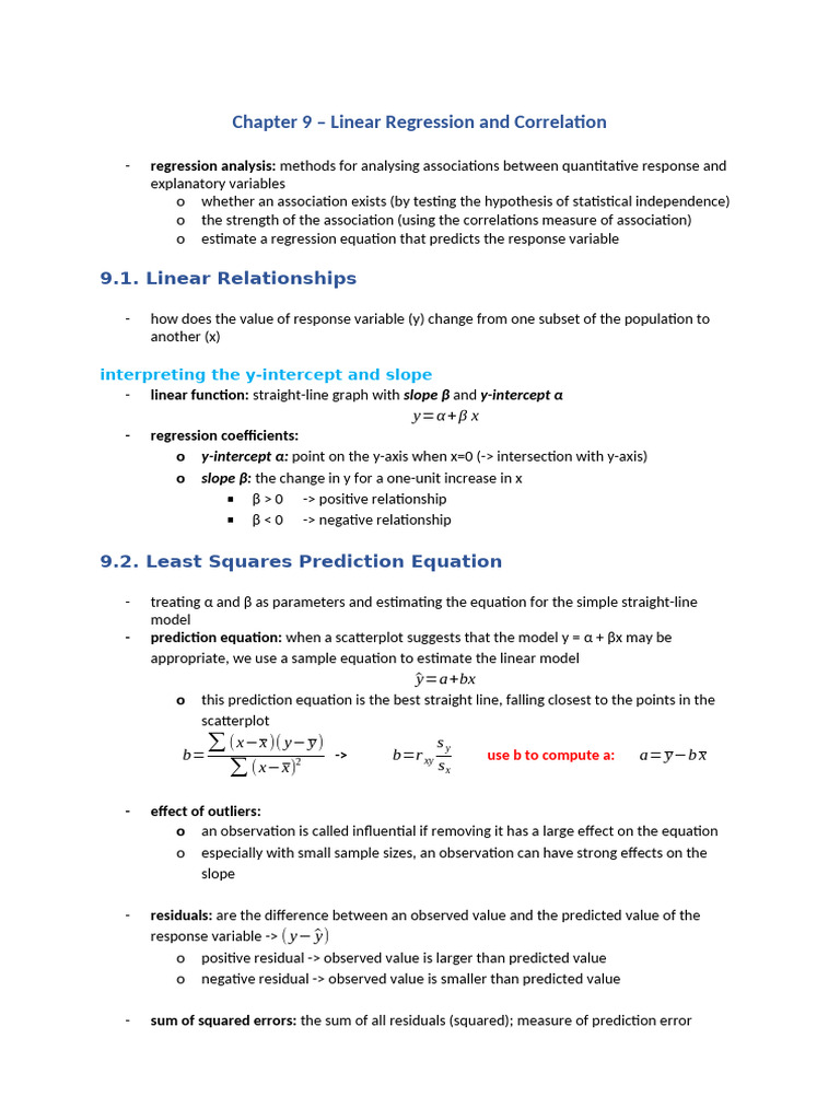 Stats II Summary | PDF