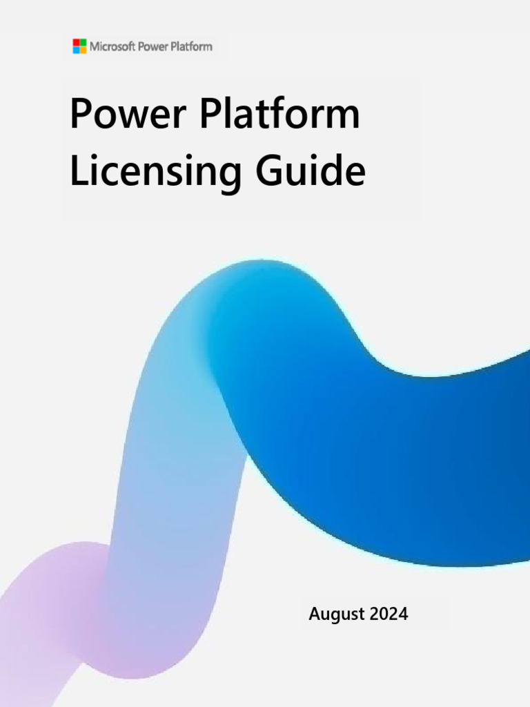 Power Platform Licensing Guide August 2024 | PDF