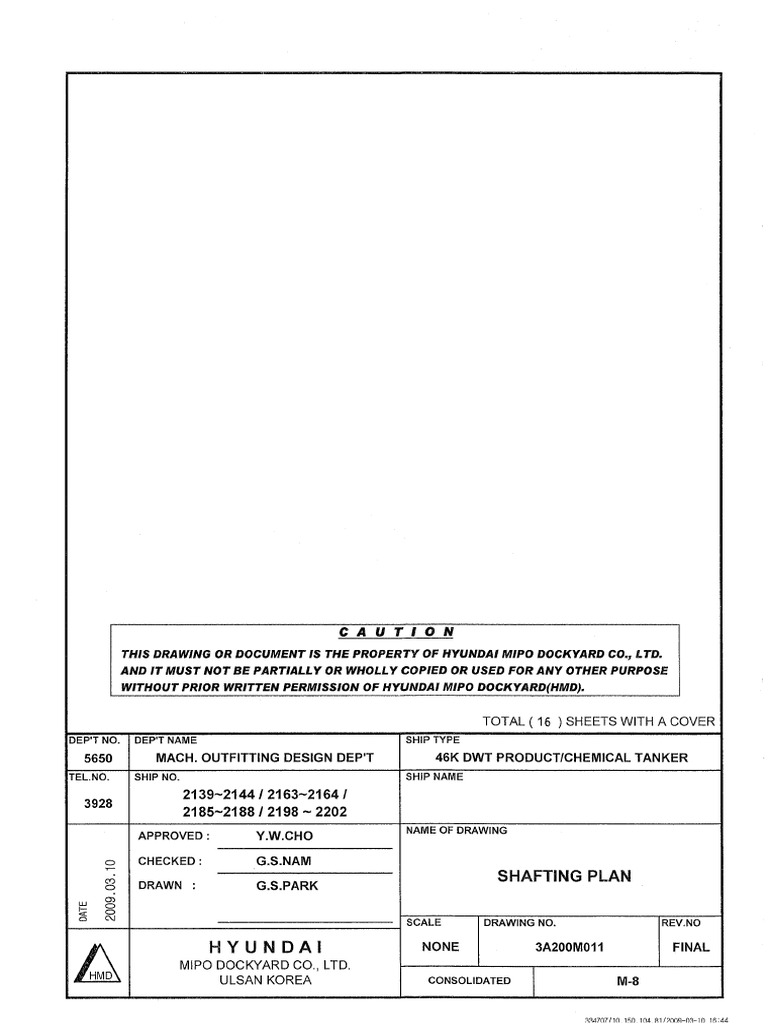 M 8 Shafting Plan Pdf