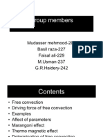 Group members discuss free convection parameters and applications