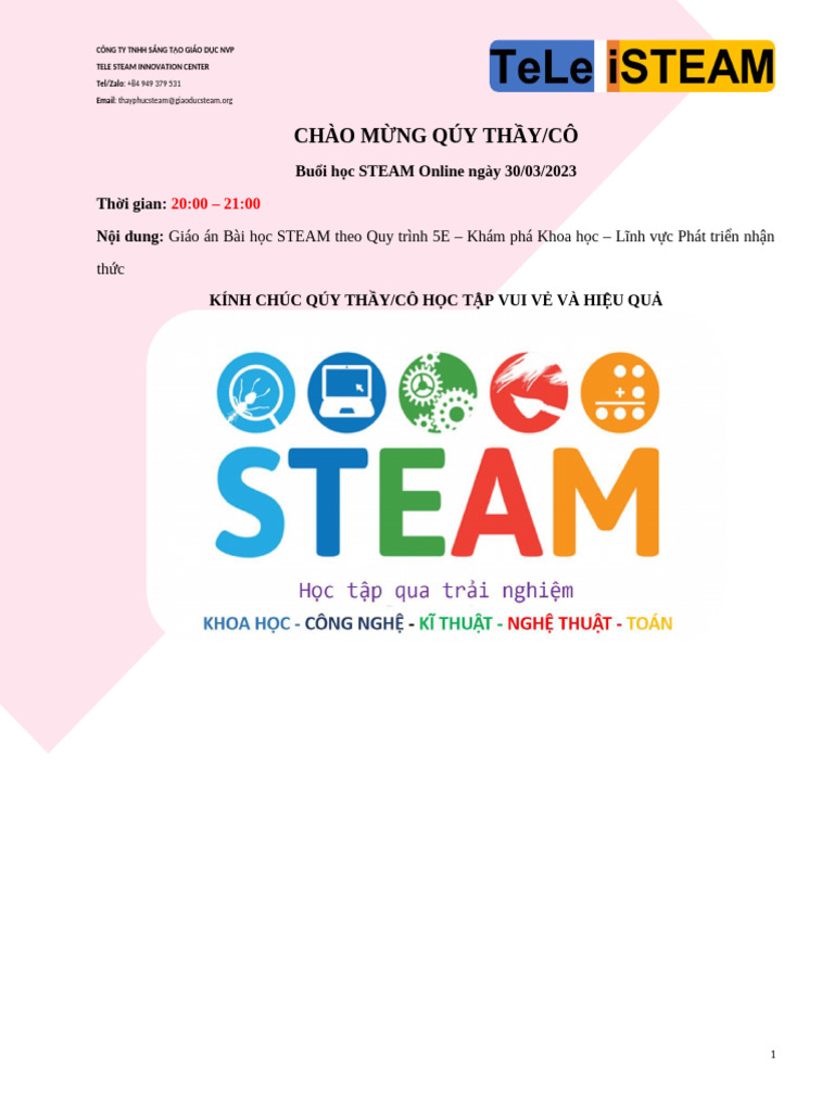 TeLe iSTEAM - GA STEAM - 5E - KPKH - Côn Trùng - 30.03.2023 | PDF