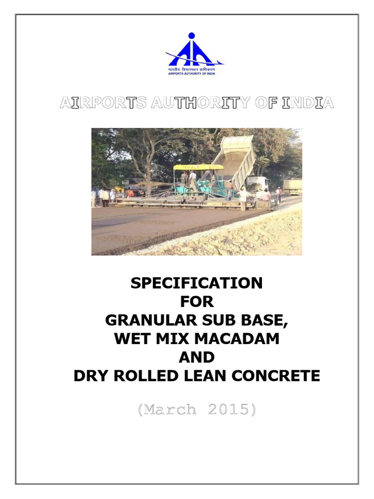 GSB and WMM Specification Guidelines | PDF | Concrete | Secondary ...